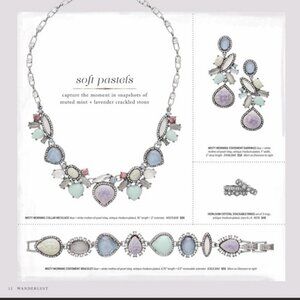 Chloe + Isabel Misty Morning Collar Necklace, Bracelet, and Drop Earrings